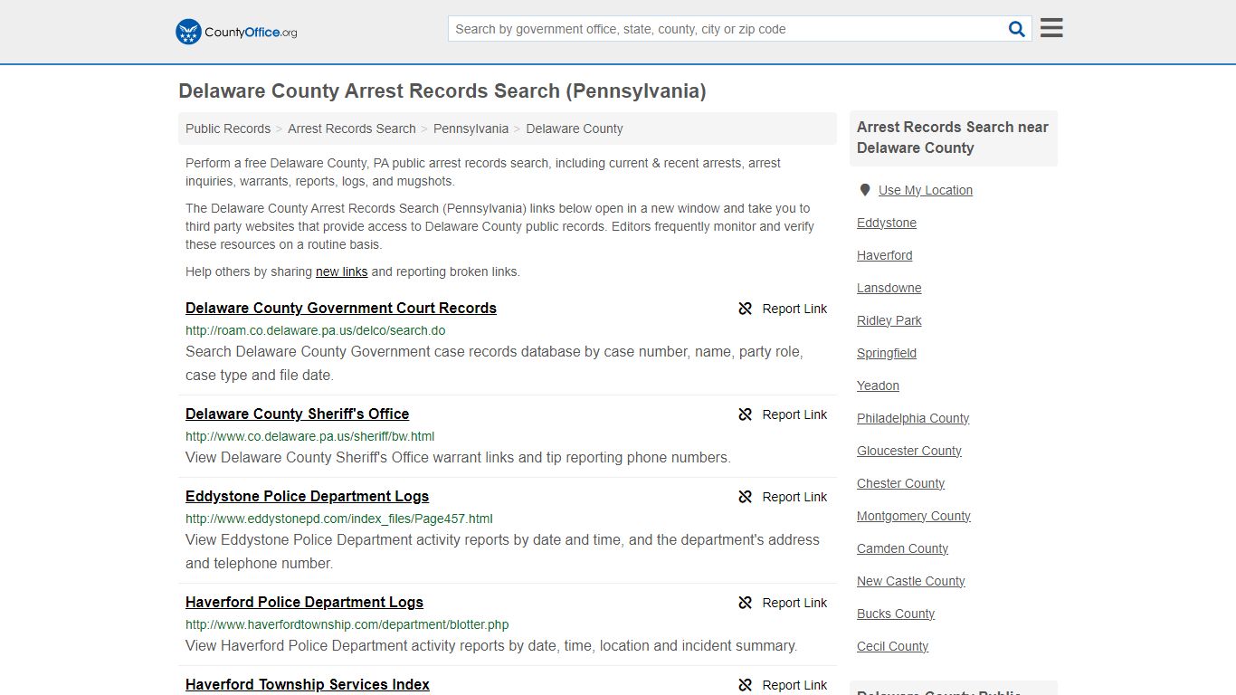 Arrest Records Search - Delaware County, PA (Arrests & Mugshots)