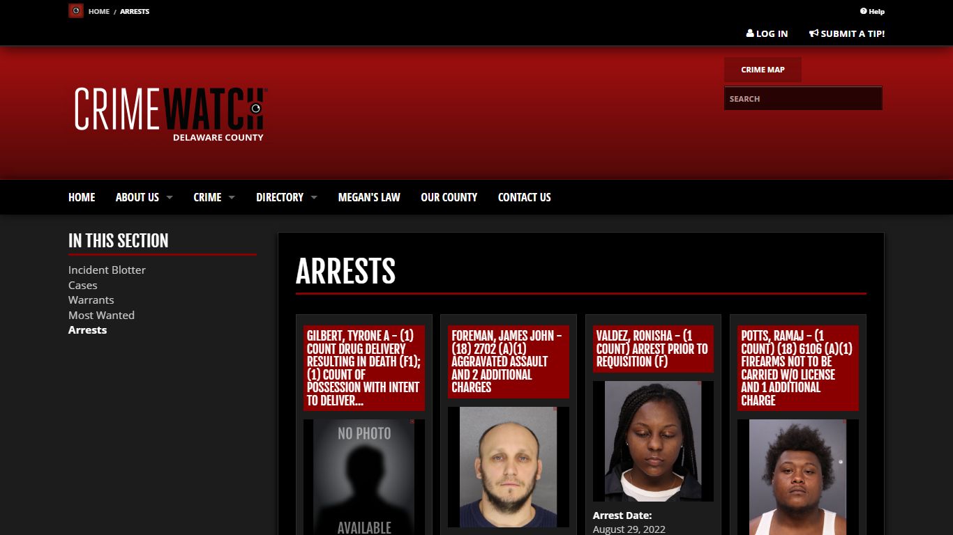 Arrests | CRIMEWATCH